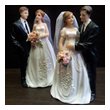 Свадебные статуэтки на торт классические 