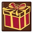 Шоколадный декор “Новогодний подарок” 