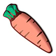 Шоколадный декор “Морковка” 