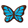 Декор “Бабочка малая голубая” 