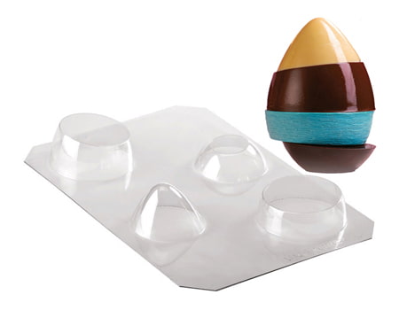 Пластиковая форма для яйца из шоколада (20-U1010) 