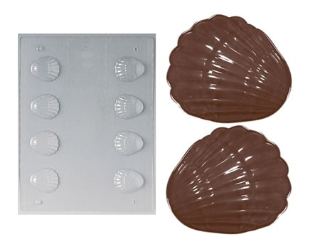 Пластиковая форма для шоколада “Ракушки” 