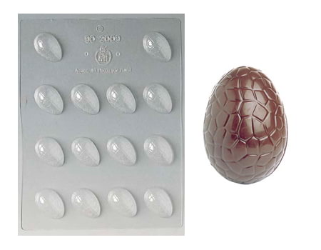 Пластиковая форма для яиц из шоколада (90-2009) 