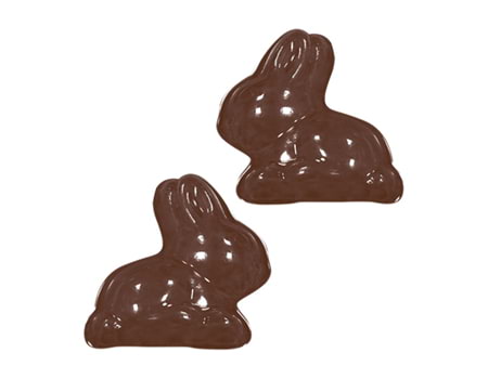 Пластиковая форма для шоколада “Зайчата” 