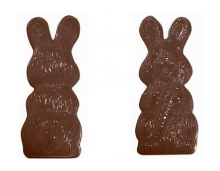 Пластиковая форма для шоколада “Кролик с морковкой” 