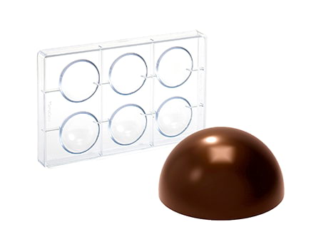 Поликарбонатная форма для шоколада Ø6 см (MA5005) 