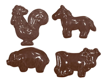 Пластиковая форма для шоколада “Домашние животные” 