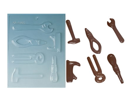Пластиковая форма для шоколада “Столярные инструменты” 