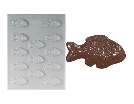Пластиковая форма для шоколада “Рыбки” 