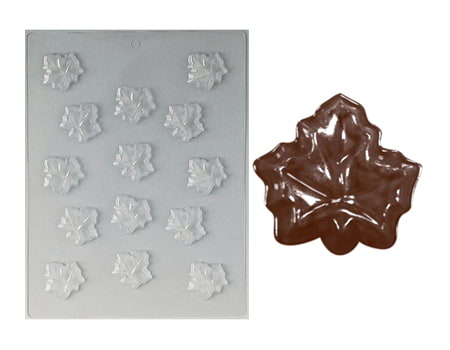 Пластиковая форма для шоколада “Кленовый лист” 