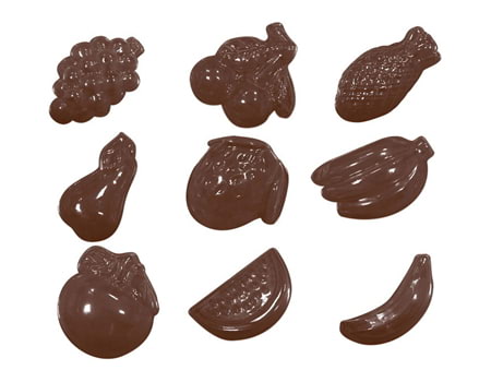 Пластиковая форма для шоколада “Ягоды и фрукты” 