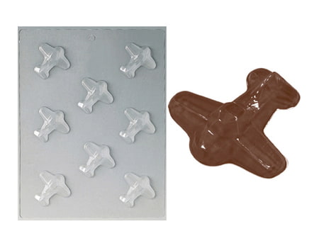 Пластиковая форма для шоколада “Самолет” 