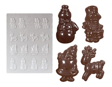 Пластиковая форма для шоколада “Новогодние сюжеты” 