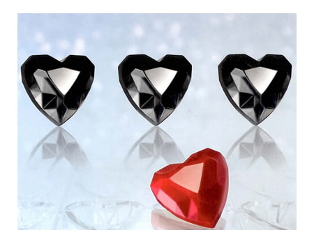 Форма для шоколадных конфет “Бриллиантовое сердце” 