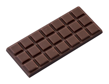 Поликарбонатная форма для плиток из шоколада “Квадраты” 