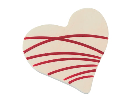 Поликарбонатная форма для декора из шоколада “Сердечко” 