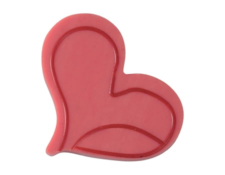 Поликарбонатная форма для декора из шоколада “Два сердца” 