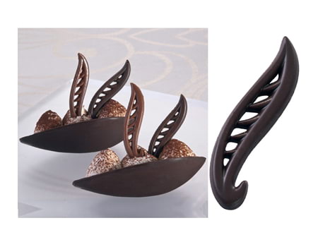 Форма для украшений из шоколада “Гороховый стручок” 