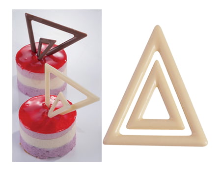 Форма для украшений из шоколада “Треугольники” 