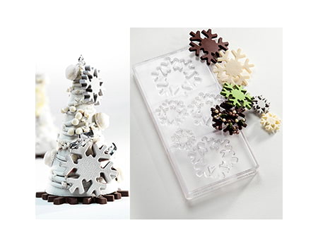 Форма для шоколадного декора “Снежинки” (CW1770) 