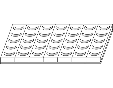 Набор форм для пирожных серии “MONOP” (Полумесяц) 