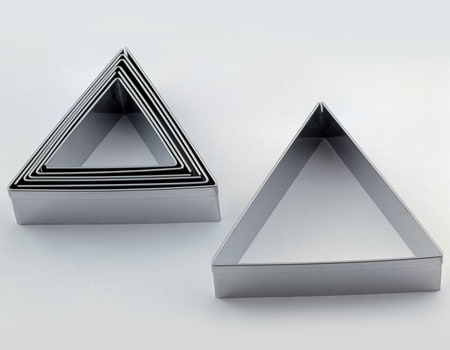 Металлические вырубки для теста “Треугольники” 