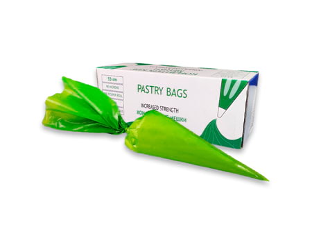Зеленые одноразовые кондитерские мешки “Pastry Bags Green 63” (ROLLH63GREEN) 