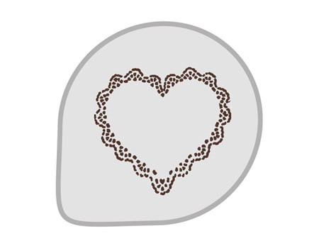Трафарет для украшения тортов “Ажурное сердечко” 