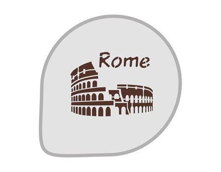 Трафарет для украшения тортов “Рим” 