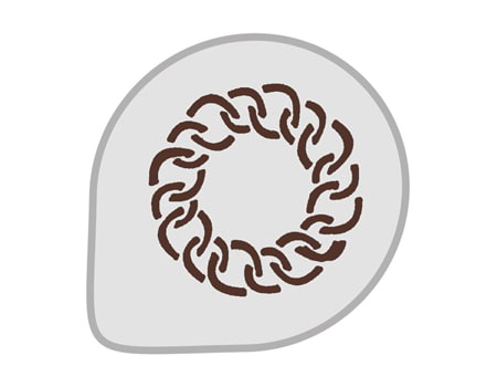 Трафарет для украшения тортов “Кольцо” 