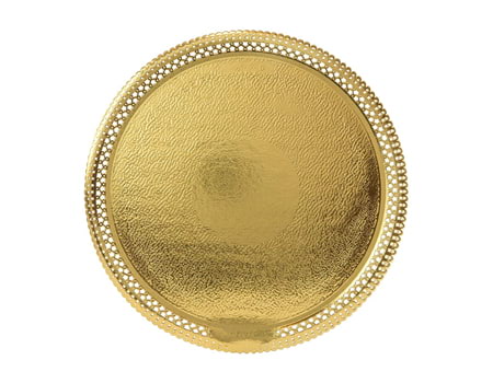 Круглый золотой поднос (подложка) для торта “Apollo SAI 30” 