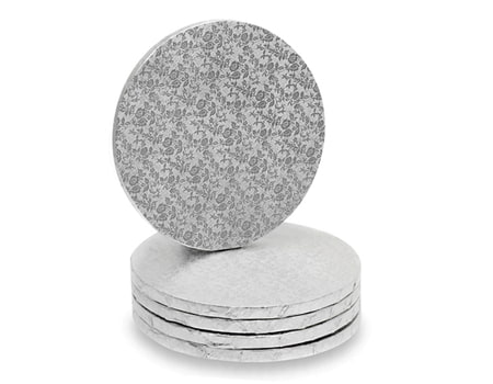 Фольгированная подложка под торт Ø30 см “Серебро” 