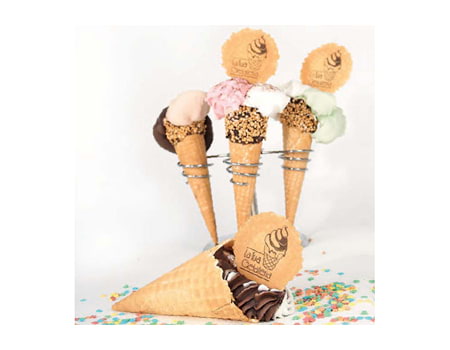 Вафельные логотипы для мороженого 