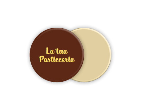 Готовые логотипы из шоколада “Малый круг” 