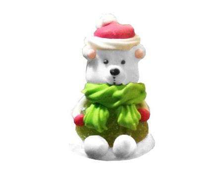 Новогодние фигурки из мармелада “Медвежонок в шарфике” 