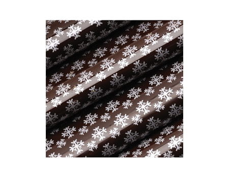Новогодние трансферы для шоколада “Серебряные снежинки” 