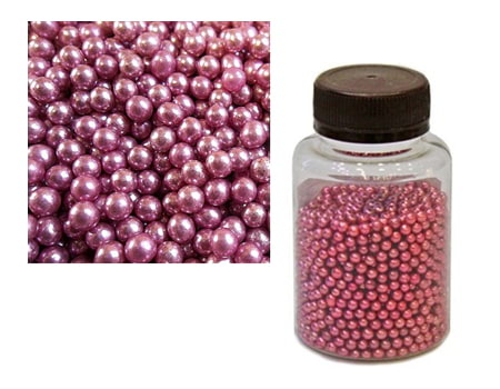 Сахарные шарики “Розовый металлик” 