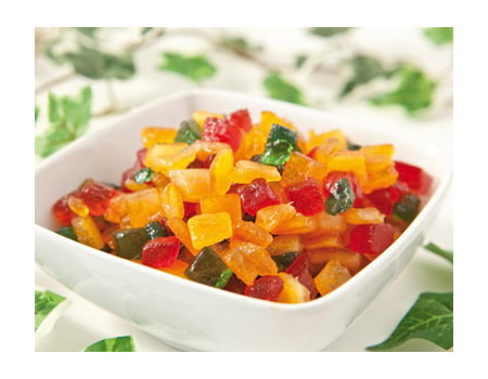 Разноцветные цукаты “Фруктово-овощная смесь” 