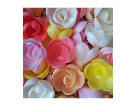 Вафельные цветы “Разноцветные розы малые” (13080RA) 