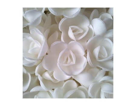 Вафельные цветы “Розы малые белые” (13080RG) 