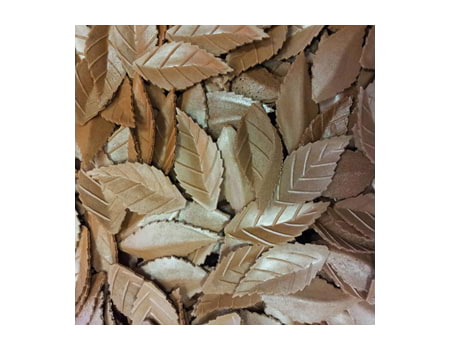 Вафельные листья “Лист розы коричневый” (13931) 