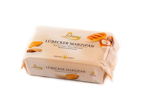 Марципановая паста “Миндаль” 52%, 1 кг Lubeca, Германия. 