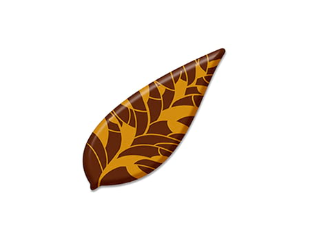 Шоколадный декор “Осенний лист” 