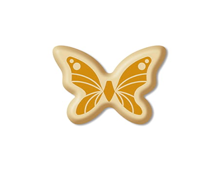 Шоколадный декор “Бабочка малая золотая” 