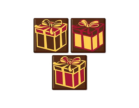 Шоколадные медальоны “Подарок” 