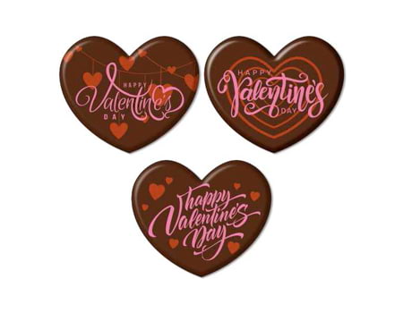 Шоколадный декор “Valentines Day” 