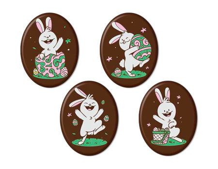 Шоколадный декор “Пасхальный заяц” 