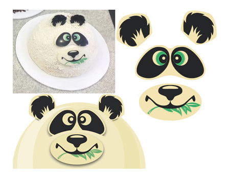 Шокотрансферные листы для тортов “Панда” 